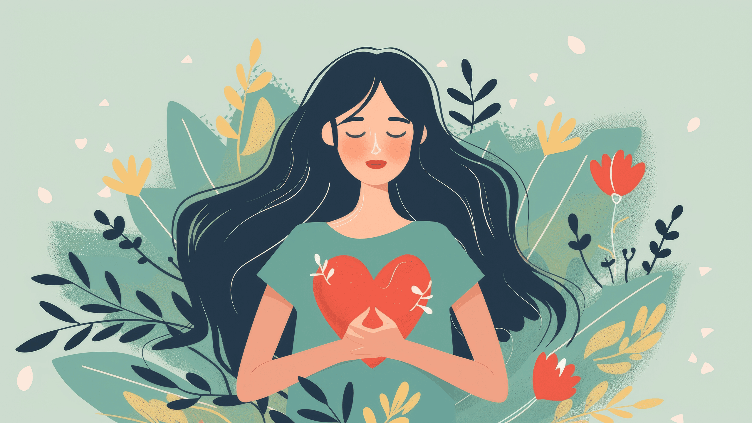 Self-Love & Habit Building illustration